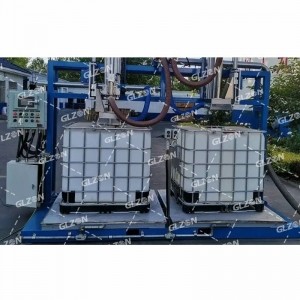 1000公斤吨桶四头灌装机-真石漆灌装机定制工厂